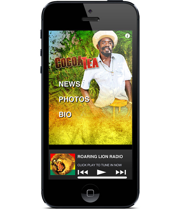 Cocoa Tea mobile app designed by TriAgency