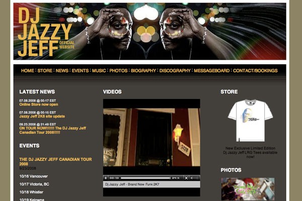 DJ Jazzy Jeff web project by TriAgency