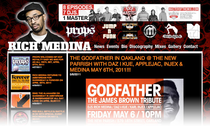 Rich Medina website design by TriAgency