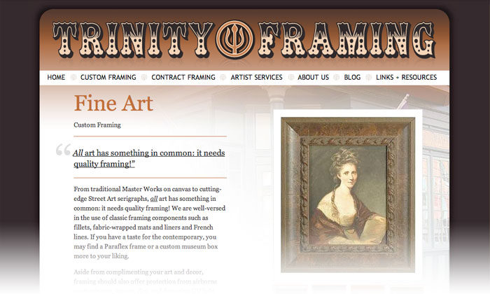 Trinity website design by TriAgency