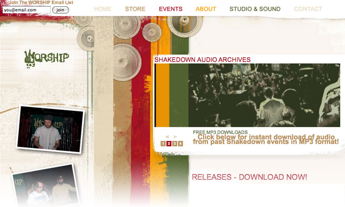 Worship website design by TriAgency